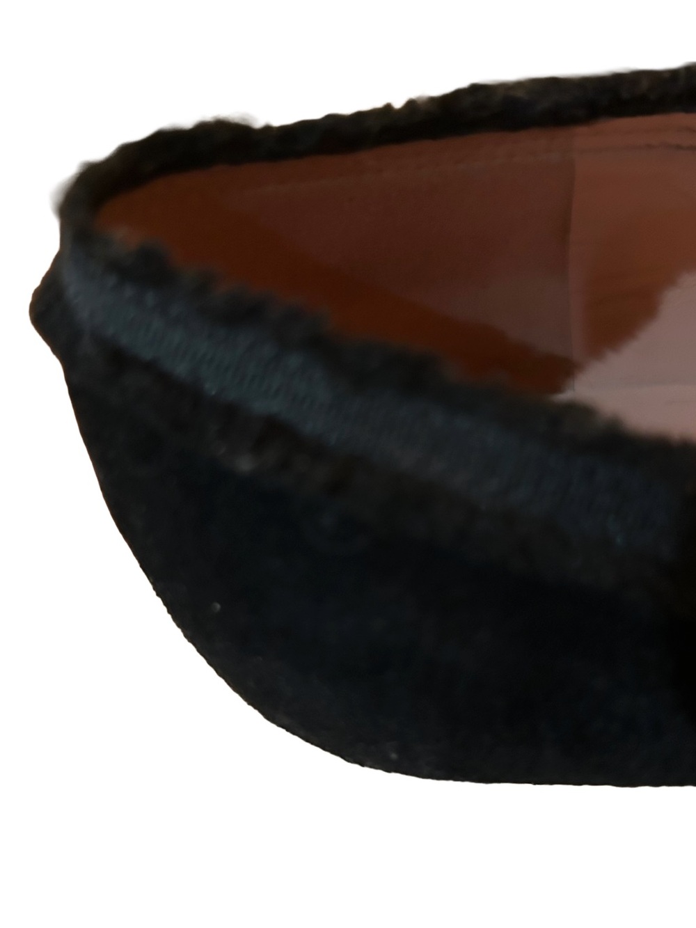 Marc by Marc Jacobs Black Suede Grosgrain Bow Pointed Toe Flats - Picture 4 of 6